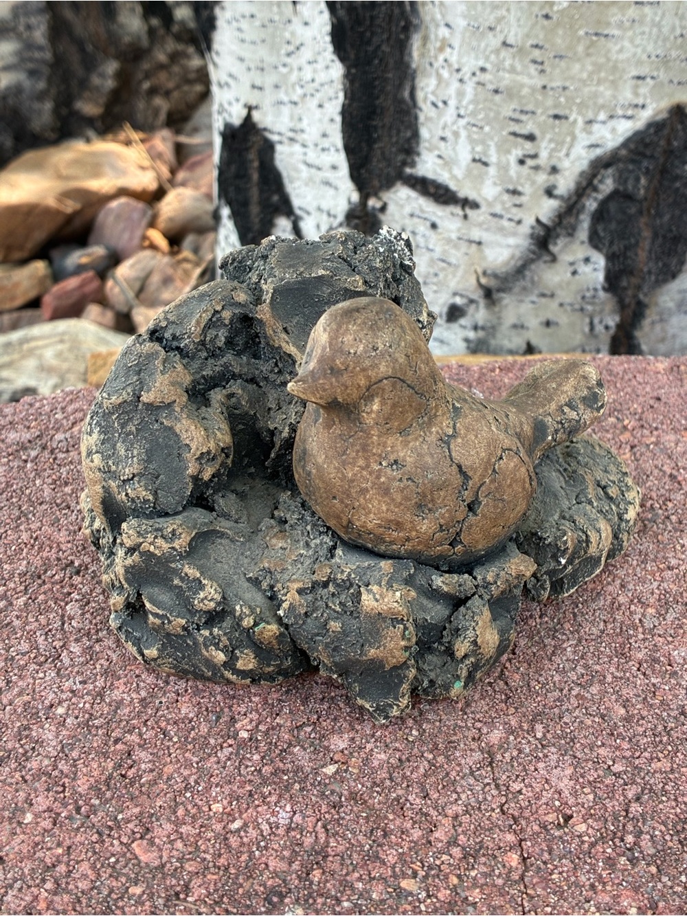 Shapes of Clay Bird Sculpture by Stan Langtwait